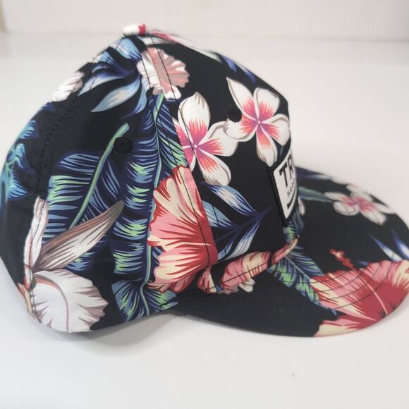 Truly Hard Seltzer SnapBack Hat Floral Flowers Tropical Unisex Adjustable Cap - Picture 4 of 8